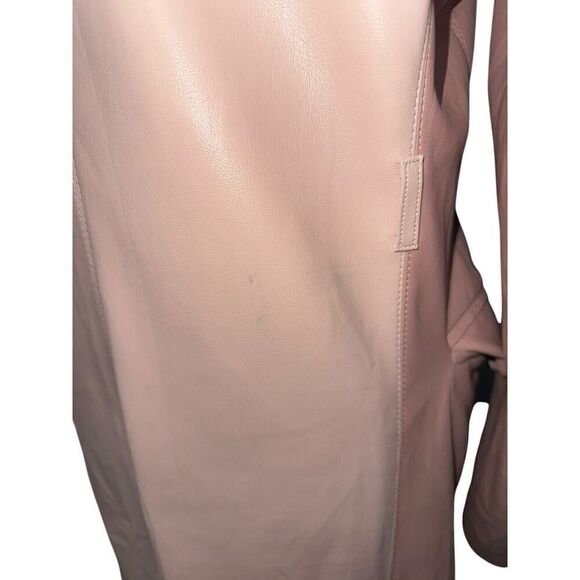 Nanushka Manila vegan leather trench coat Pink Small - Picture 11 of 16